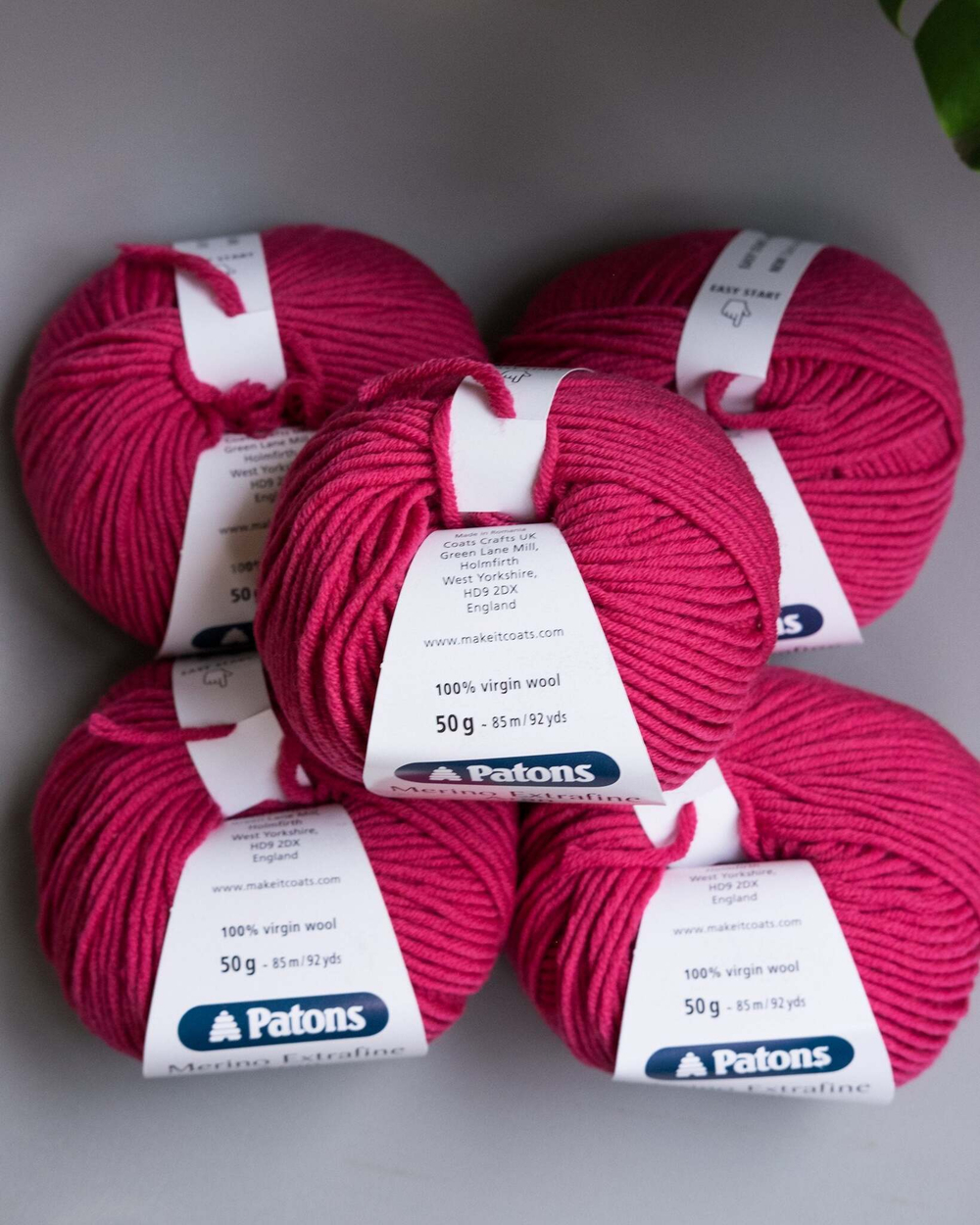 -60% Merino Extrafine Aran 5x50g — cyclamen