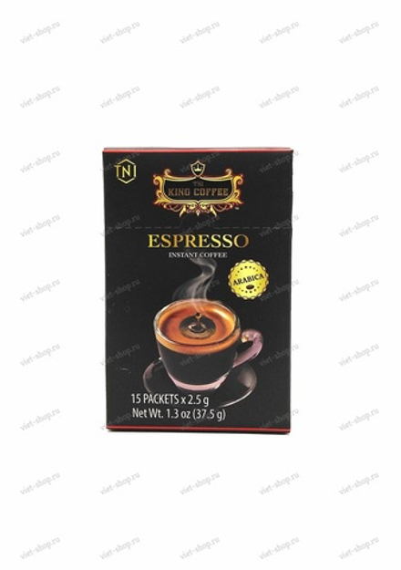 Растворимый кофе  King Coffee Espresso, 15 пак.