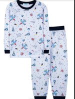 ПИЖАМА для мальчика M1180FNR-2/5 р.104 белый самолёты (Такро)