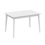 Стол деревянный UMBRA, цвет белый дуб/ белый матовый