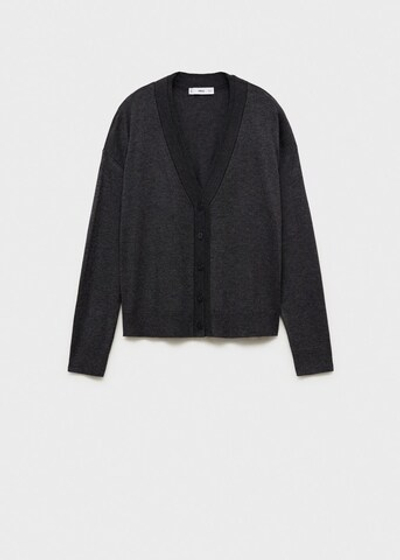 Трикотажный кардиган с V-образной горловиной