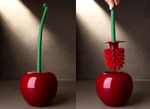 Ершик для туалета cherry, красный/зеленый
