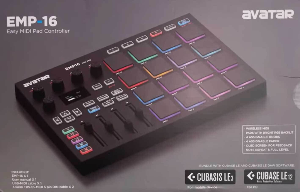 MIDI контроллер Avatar EMP-16
