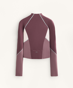 Oysho Легкая теплая светоотражающая куртка, бургунди