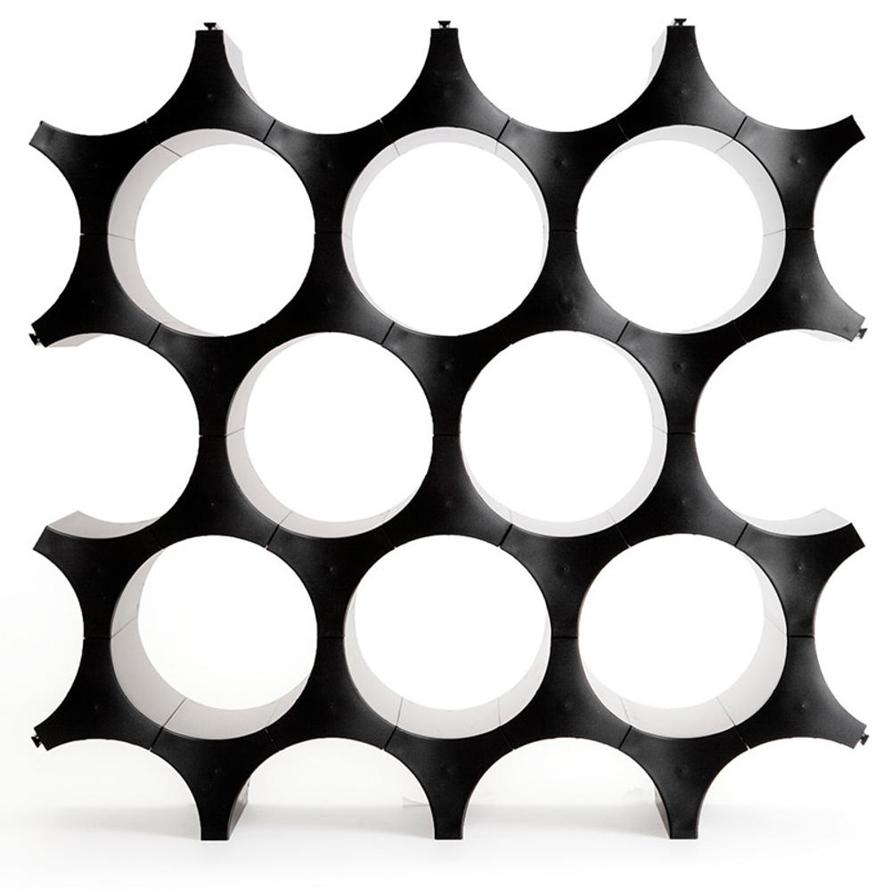 Органайзер Wine Cell черный Qualy