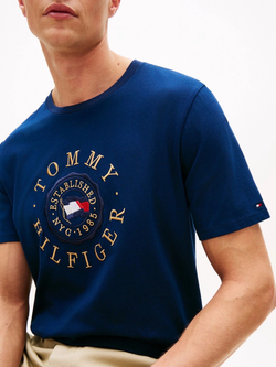 Футболка Tommy Hilfiger Circle Flag Logo Light Navy