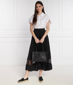 Кожаная сумка-трапеция Karl Lagerfeld - черный(241W3049)