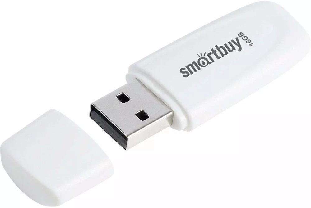 16GB USB Smartbuy Scout white