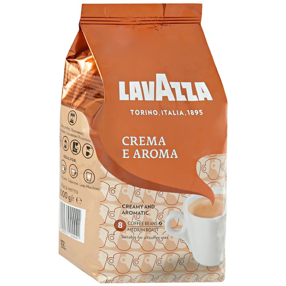 Кофе в зернах Lavazza Crema e Aroma, 1 кг, 2 шт