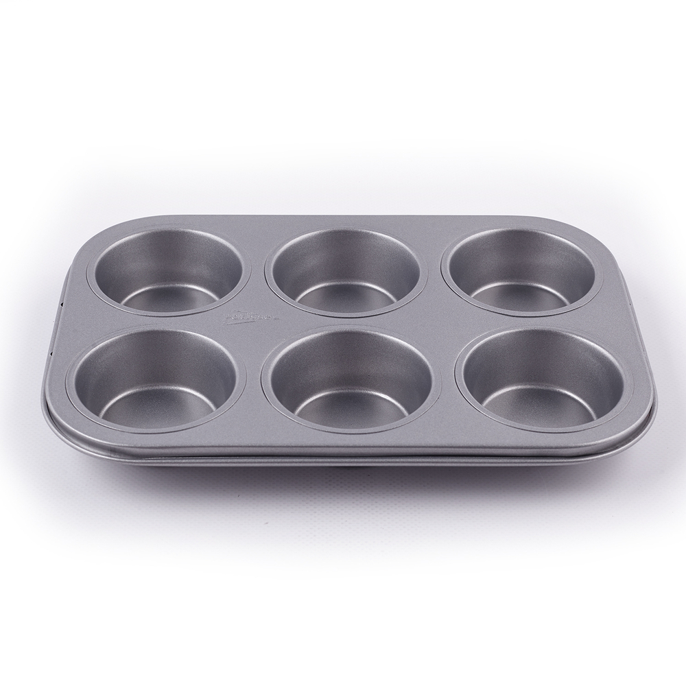 Форма для маффинов на 6 шт Patisse Silver 27х18х2.5 см