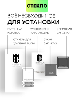 Защитное стекло BROSCORP для Poco X6 Pro (арт.XM-PX6PRO-FSP-GLASS-BLACK )
