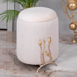 Банкетка Терра Грасс Felicita Белый Опал Айвори Мраморное золото