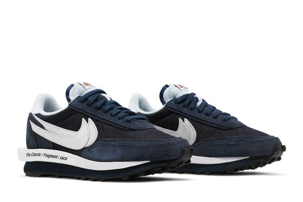 Кроссовки Fragment Design X Sacai X Nike Ldwaffle "Blackened Blue"