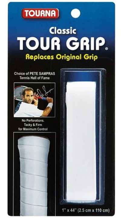 Намотки теннисные базовая Tourna Classic Tour Grip white 1P