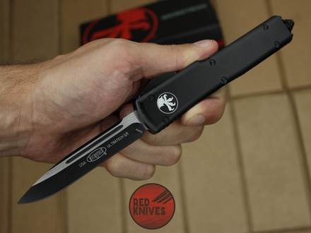 Нож Microtech Ultratech S/E - черная рукоять, стандартный черный клинок + запчасти RK-382
