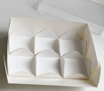 Коробка для моти с пластиковой крышкой и 6 шт ложементами 175*120*55 мм