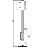 Заготовка сувальдного ключа 10698 BRD6DP