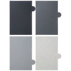 НАБОР AGNESS ИЗ 10ПР: 5 НОЖЕЙ, 4 ДОСКИ И ПОДСТАВКА, ЦВЕТ: ЧЕРНЫЙ МРАМОР