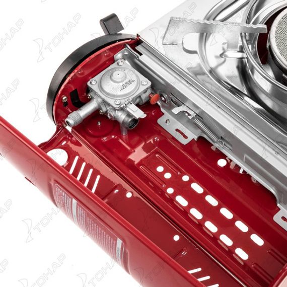 Плита газовая портативная SOLARIS PLUS в кейсе керамическая с переходником (TS-701) TOURIST