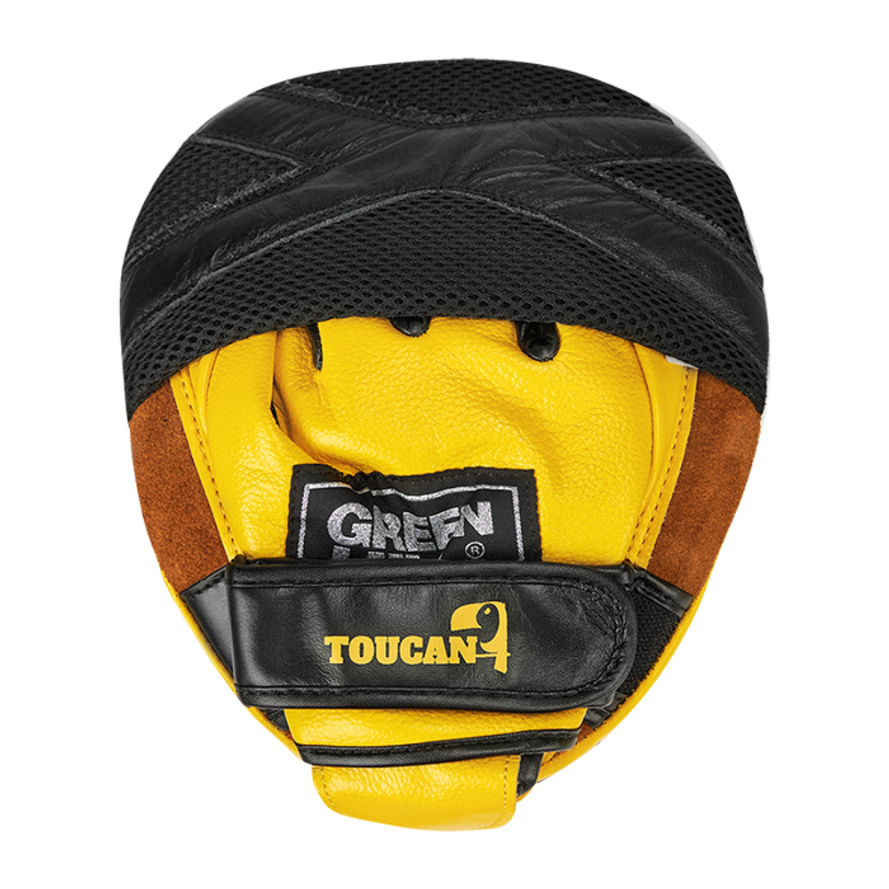 FMT-5267 Боксерские лапы TOUCAN черно-желтые