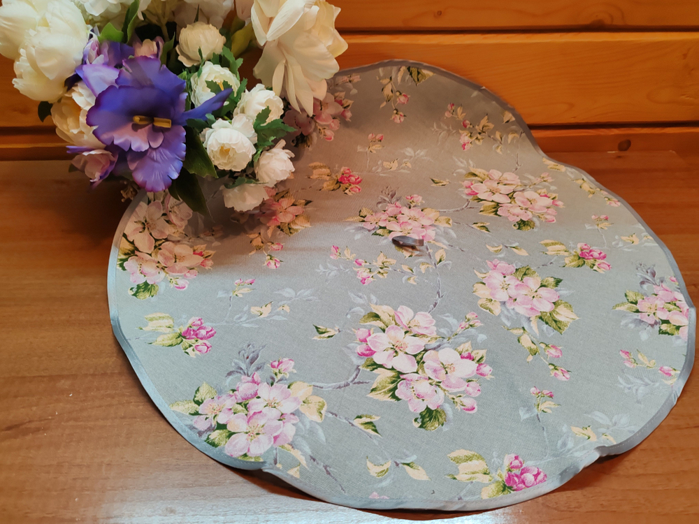 Полотенце кухонное, круглое, 2 шт, вафельное полотно