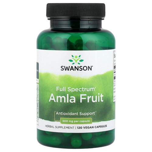 Swanson Vitamins, Full Spectrum®, плоды амлы, 120 веганских капсул (250 мг в 1 капсуле)