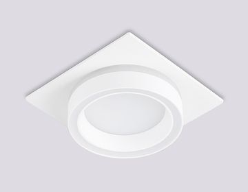 Светильник встраиваемый со сменной лампой 1*GX53 TN52421 WH/FR белый/белый матовый Techno Spot GX53 Acrylic tech Ambrella