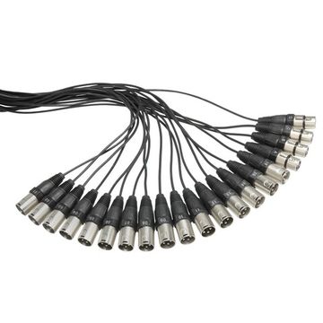 Adam Hall K 20 C 15 - мультикор 15 м, 16 XLR (F) - 4 XLR (M) со стейдж-боксом, 180х75х335 мм