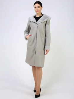 Дубленка зимняя натуральная с капюшоном