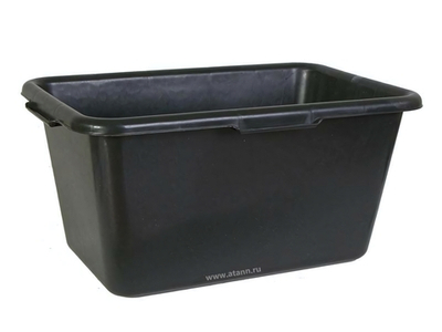 Контейнер строительный 60л прямоуг (черный)