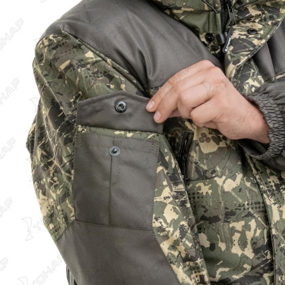 Костюм зимний ГОРКА полукомбинезон, алова/хаки р.56/182 Helios