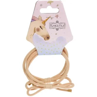 Резинки для волос 2шт «МАРУ», бантики, микс 5 цветов, d-5,5см (подвес Единорог)