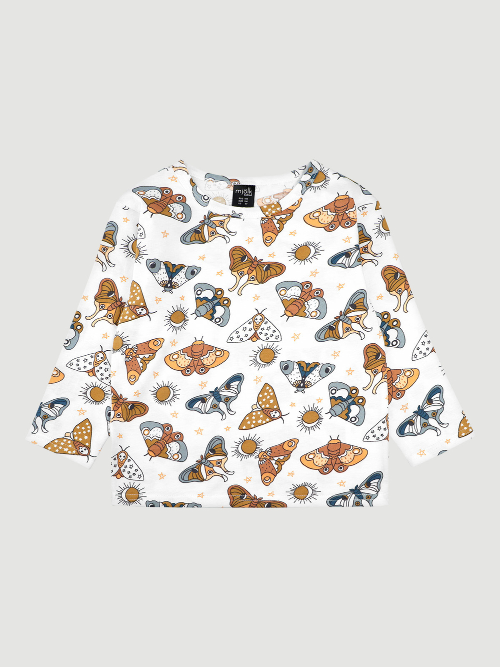 Лонгслив оверсайз Mjölk Бабочки, уценка