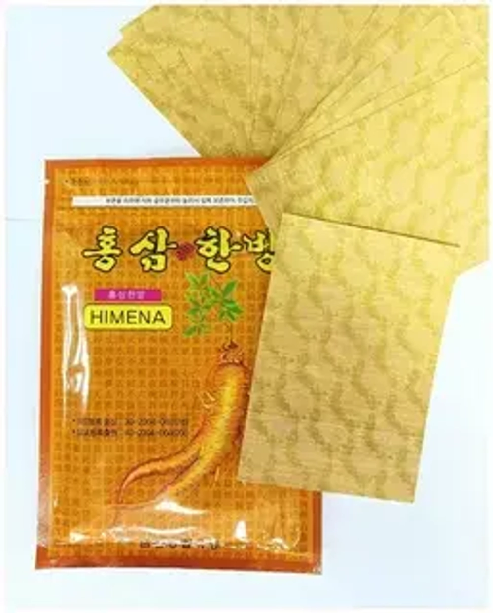 Пластырь для тела магнитный с красным женьшенем HIMENA Ginseng Pad 20 шт