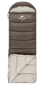 Мешок спальный Naturehike U250S, (190х30)х75 см, (левый) (ТК: 0C), коричневый