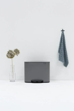 Brabantia Контейнер для мусора Bo 3х11л с сегрегацией, платина