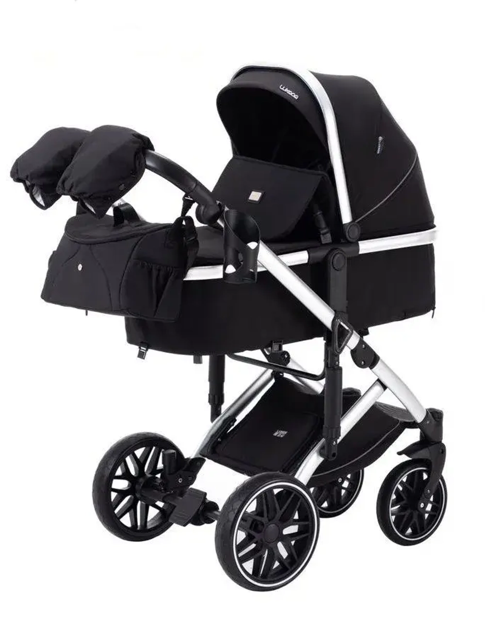 Детская коляска Luxmom F2A 3в1 (черный)