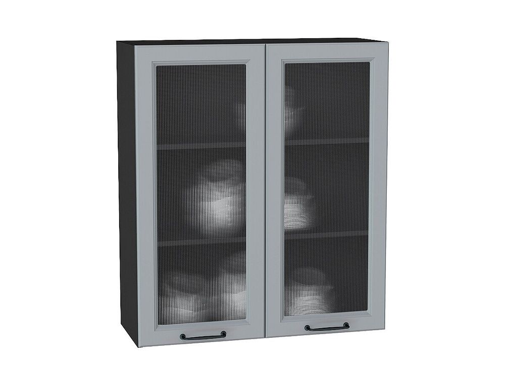 Шкаф верхний с 2-мя остекленными дверцами Ницца