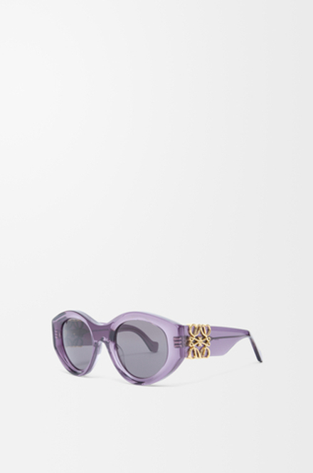 Loewe Солнцезащитные очки Maxi Anagram Butterfly, светло-фиолетовый