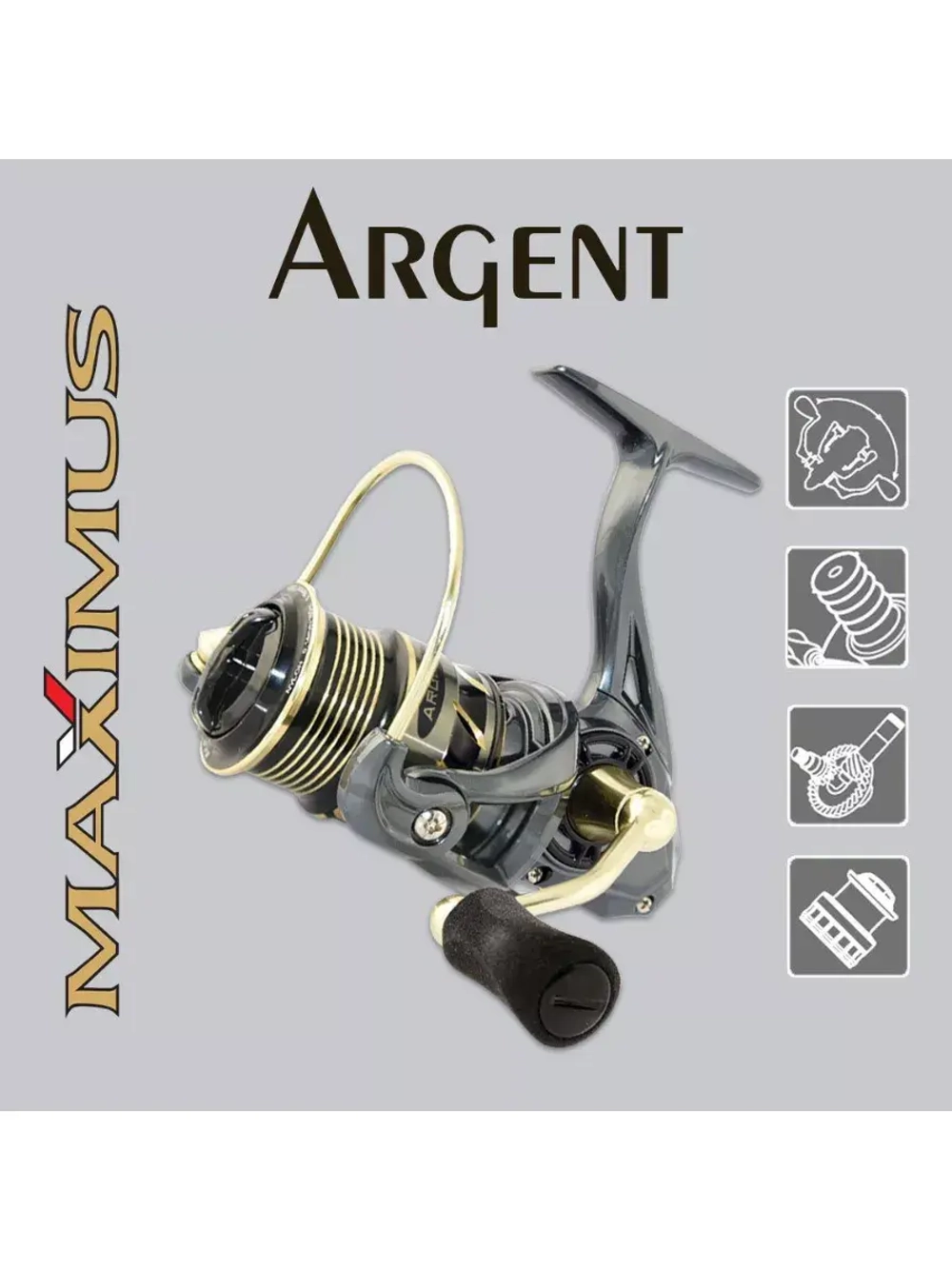 Катушка для рыбалки безынерционная Maximus ARGENT (7+1 подш.)