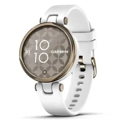Смарт-часы Garmin Lily кремово-золотистый безель, белый корпус и, силиконовый, ремешок 010-02384-10