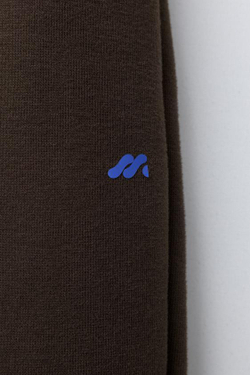 ZARA БРЮКИ BAGGY С ФЛИСОВОЙ ПОДКЛАДКОЙ И ЛОГОТИПОМ, КОРИЧНЕВЫЙ