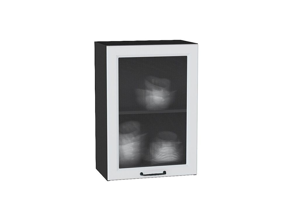 Шкаф верхний с 1-ой остекленной дверцей Ницца