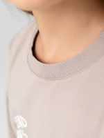 Бежевый костюм оверсайз для девочки