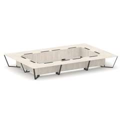 Steel Meet Стол переговорный прямоугольный KD-PR.B.SP-26K2 Денвер Светлый/Металл Антрацит 6000*4000*