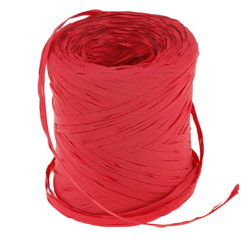 Рафия искусственная 10ммx200м Фуксия