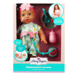 Пупс интерак. 35см "Подвижный малыш" с аксесс, коробка 451390