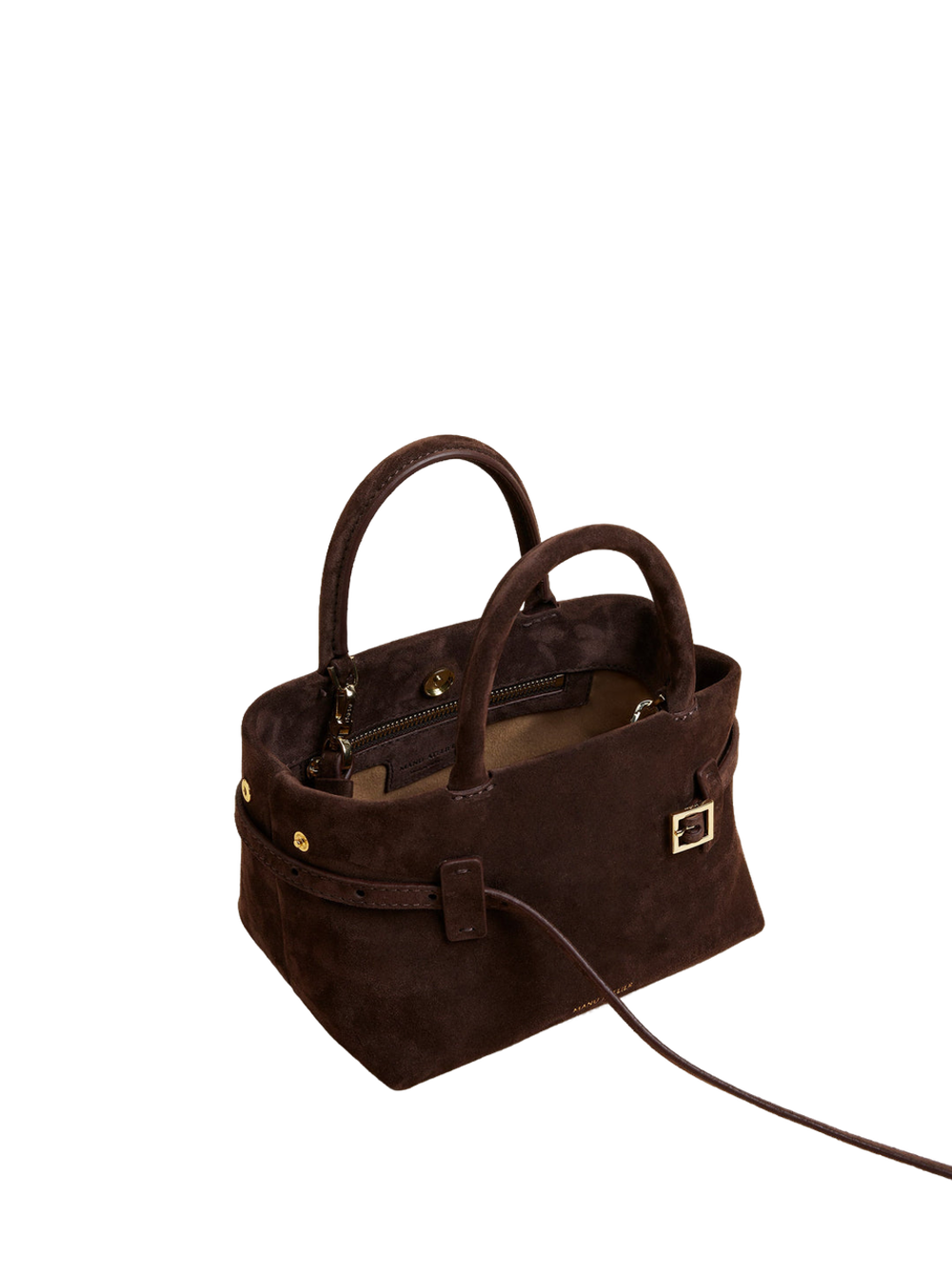 Сумка Manu Atelier Le Cambon 20 Deep Brown Suede