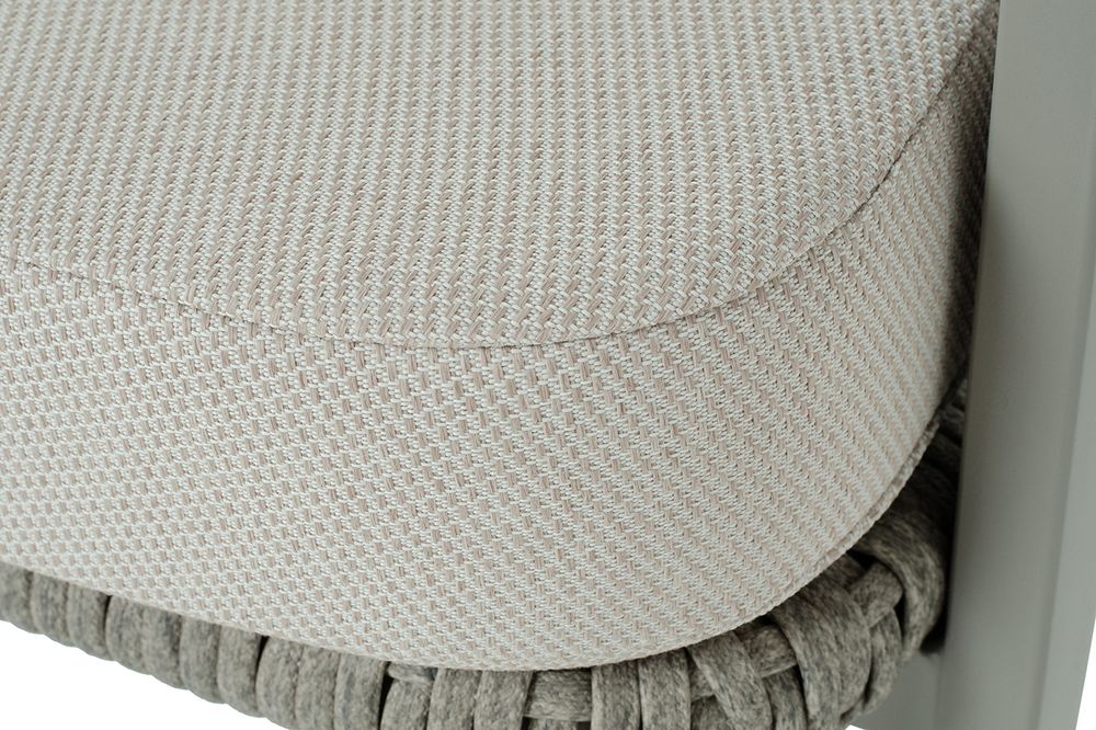 "Амстердам" диван из искусственного ротанга двухместный, цвет серый