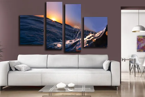 Модульная картина "Волна океана"